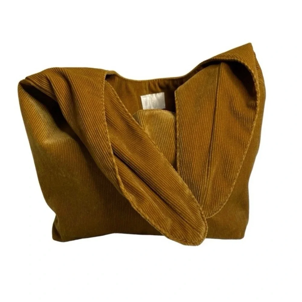 Merit The Signature Pinwale Top Knot Corduroy Makeup Bag Hobo Mini Minimalist